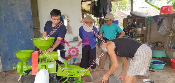 Máy xay xát lúa gạo 3 chức năng xát,nghiền bột, sàng rung 3 cấp X3CN-B