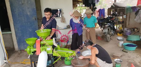 Máy xay xát lúa gạo 3 chức năng xát,nghiền bột, sàng rung 3 cấp X3CN-B