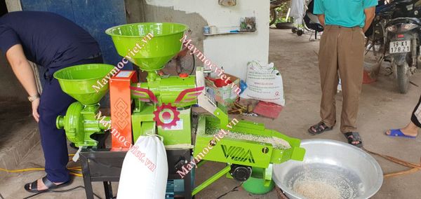 Máy xay xát lúa gạo 3 chức năng xát,nghiền bột, sàng rung 3 cấp X3CN-B