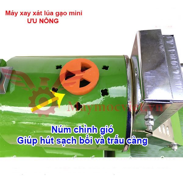Máy xát gạo mini gắn sàng rung lọc sạn VM X3CN-S