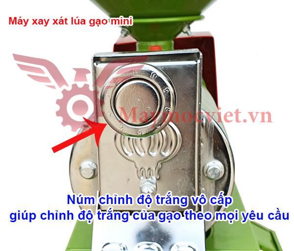 Máy xát gạo mini gắn sàng rung lọc sạn VM X3CN-S