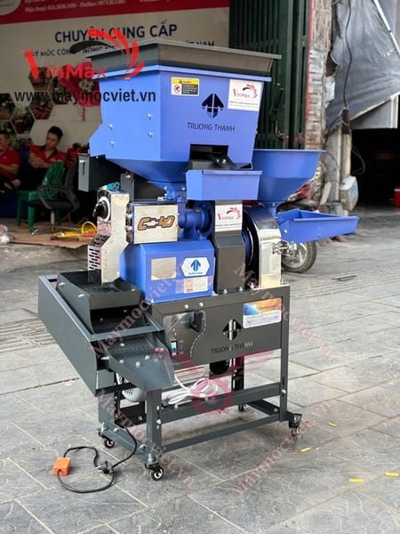 Máy xát gạo lọc tạp chất, lọc sạn sàng rung 3 cấp Turbo TL286Pro