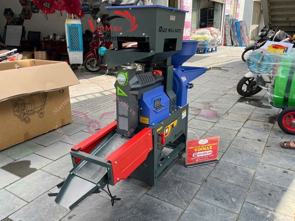 Máy xát gạo sàng rung lọc bổi trấu Turbo TBX688