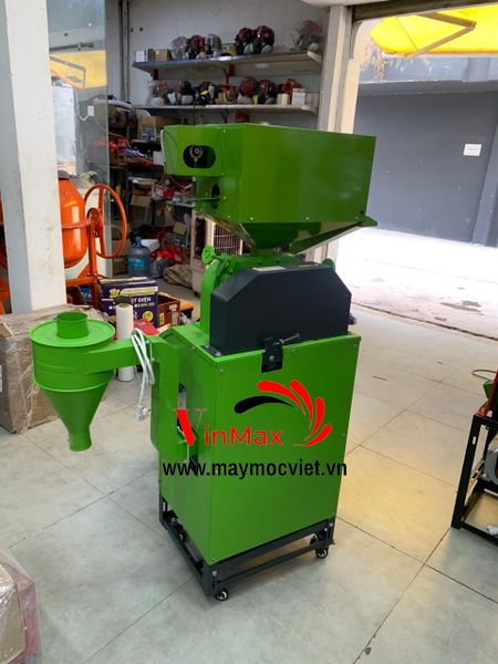 Máy xát gạo đa năng xát trắng, xát lứt phễu lọc tạp chất kèm sàng rung VM350N