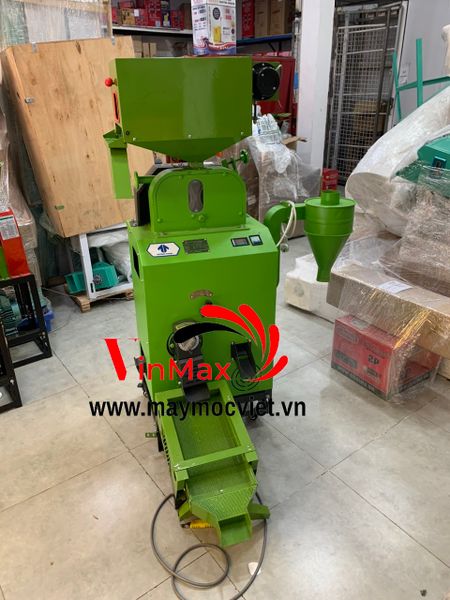 Máy xát gạo đa năng xát trắng, xát lứt phễu lọc tạp chất kèm sàng rung VM350N