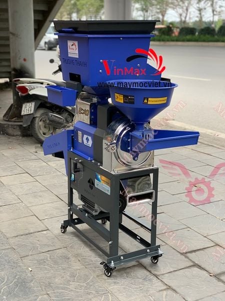 Máy xát gạo bầu gió, bánh xe di chuyển Vinmax TL286 Vip
