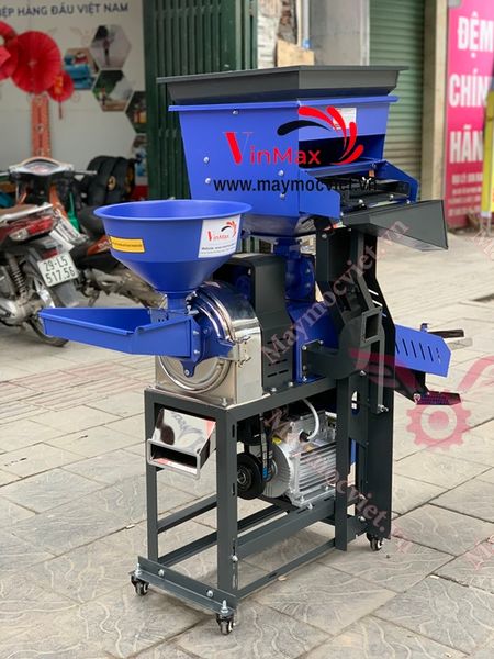 Máy xát gạo bầu gió, bánh xe di chuyển Vinmax TL286 Vip
