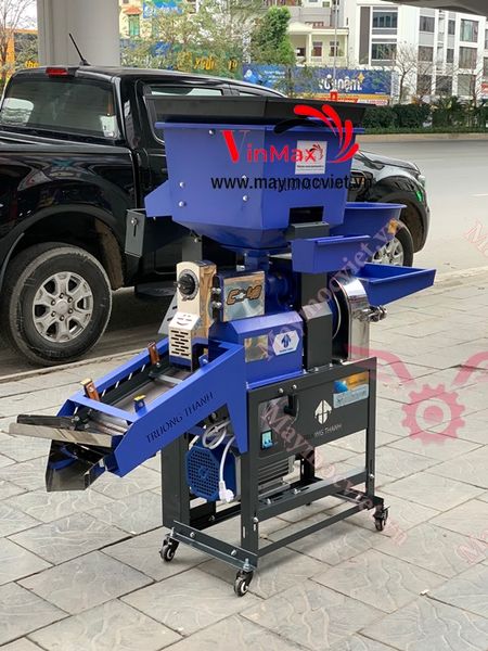 Máy xát gạo bầu gió, bánh xe di chuyển Vinmax TL286 Vip