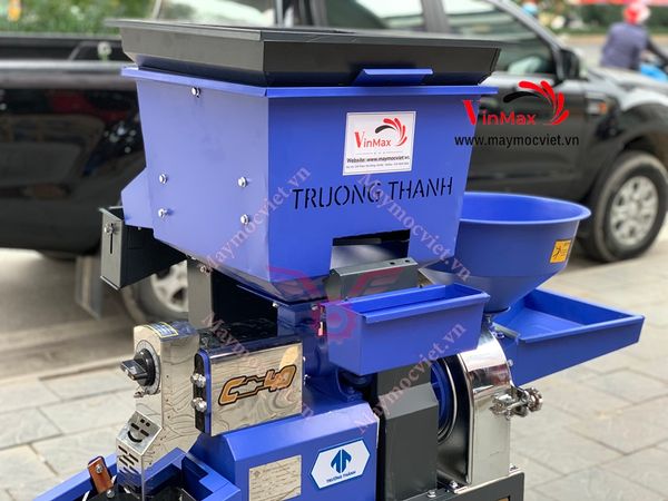 Máy xát gạo bầu gió, bánh xe di chuyển Vinmax TL286 Vip