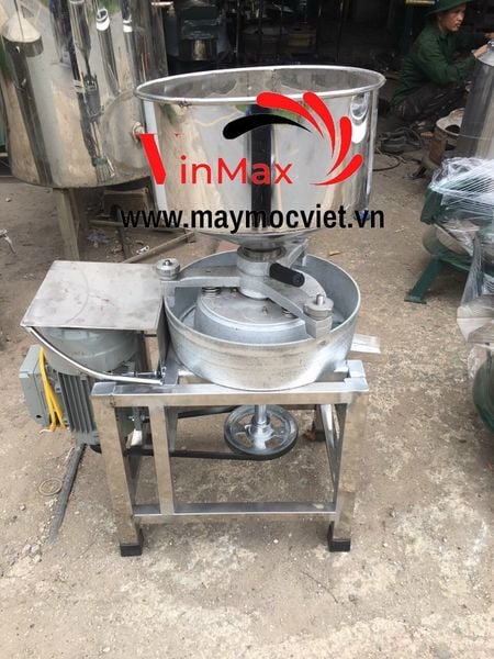 Máy xay bột nước công nghiêp khung inox cối đá VMX300