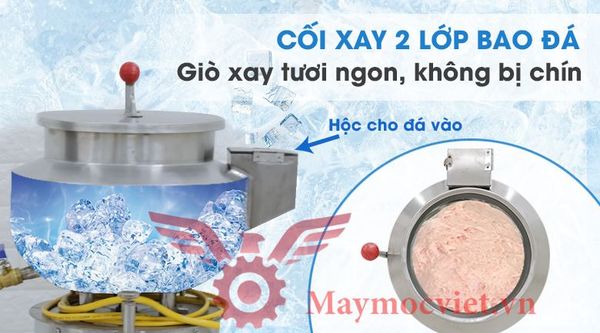 Máy xay giò chả khung inox 20kg/mẻ VM XG20