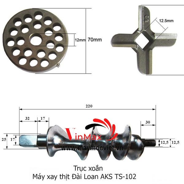 Máy xay thịt công nghiệp Đài Loan ATS TS102