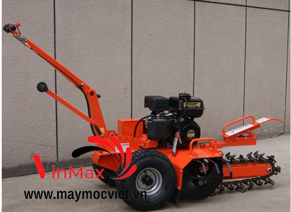 Máy đào rãnh chôn ống, máy đào rãnh thoát nước tiêu Kawasaki VMD450