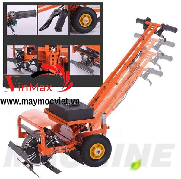 Máy xới đất sạc cỏ đa năng chạy điện VMXD 3730