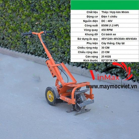 Máy xới đất sạc cỏ đa năng chạy điện VMXD 3730