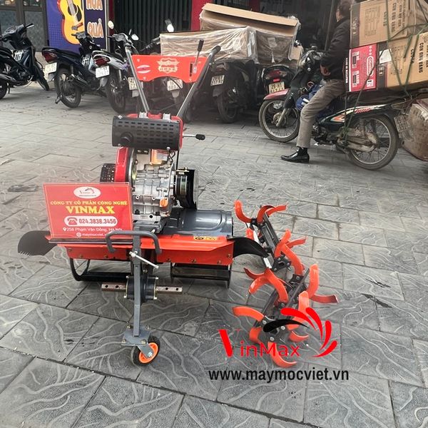 Máy xới đất động cơ dầu Kawa 186 phay cầu trước