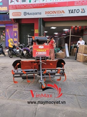 Máy xới đất động cơ dầu Kawa 186 phay cầu trước