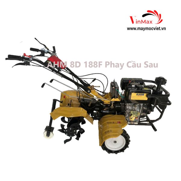 Máy xới đất 2 cầu, phay sau AHM 8D