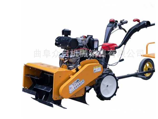 Máy làm đất 4 chức năng trục băm cỏ, sạc cỏ, xới đất, vun luống Turbo TBD500