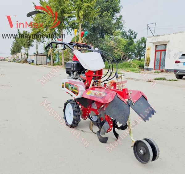 Máy xới đất lên luống tạo rãnh 2 cầu dàn xới trước Kawasaki VMDN700