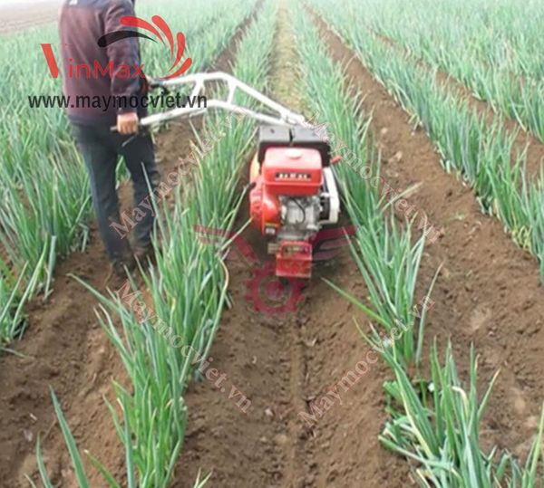 Máy xới đất lên luống tạo rãnh 2 cầu dàn xới trước Kawasaki VMDN700