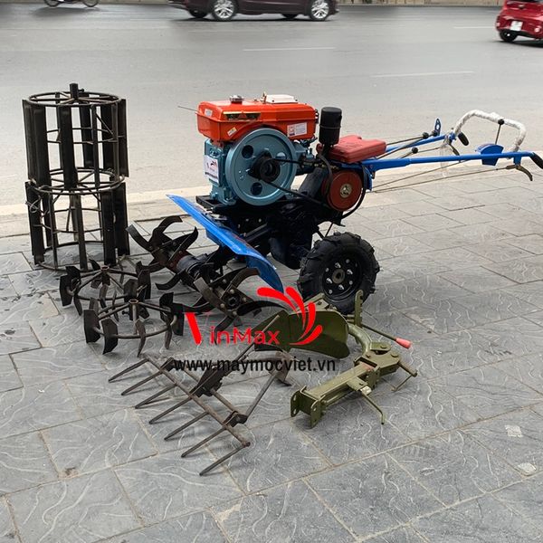 Máy xới đất GN41 chạy dầu dùng đầu nổ D8