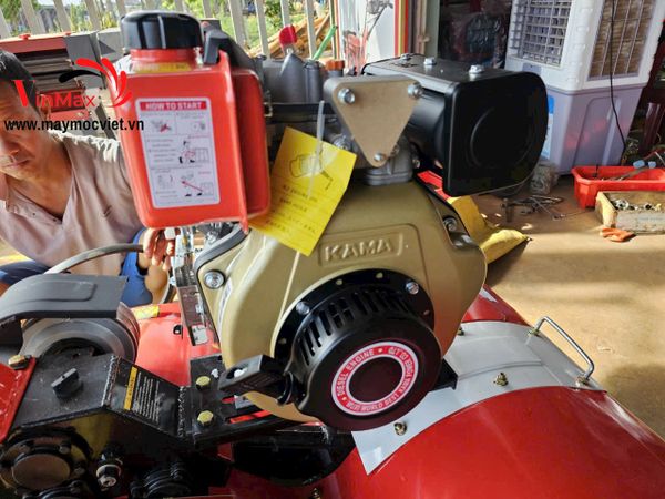 Máy xới đất dầu Kama 173 phay cầu trước