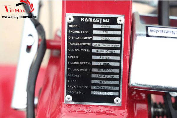 Máy xới đất xăng Kamastsu KM850S