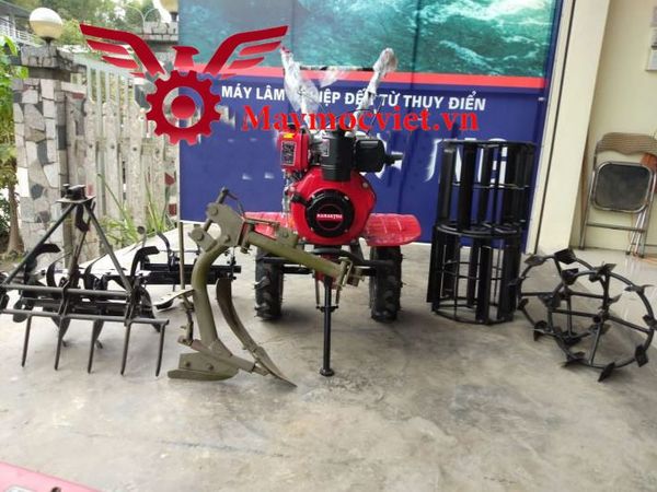 Máy Xới Đất Chạy Dầu Kamastsu KM986H 10HP có chuyển hướng
