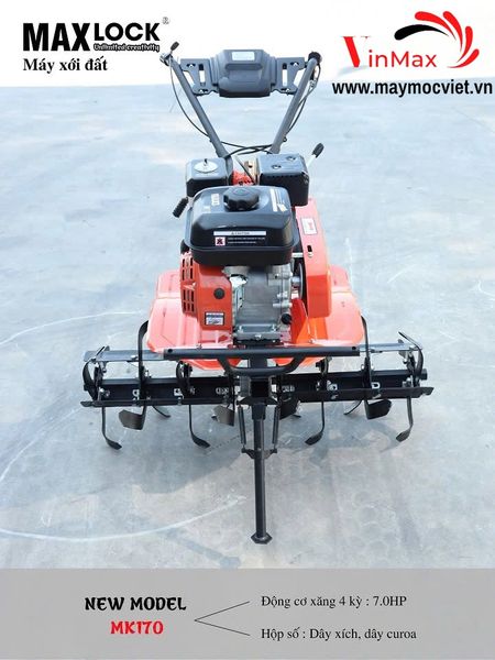 Máy xới đất chạy xăng MAXLOCK 7.0HP MK170