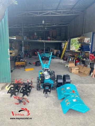 Máy xới đất đề điện phay cầu sau Turbo 195F