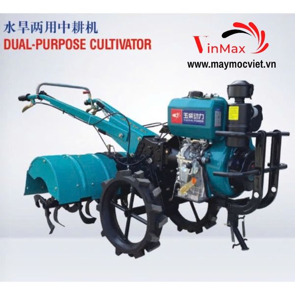 Máy xới đất đề điện phay cầu sau Turbo 195F