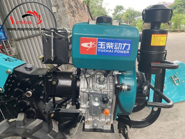 Máy xới đất đề điện phay cầu sau Turbo 195F