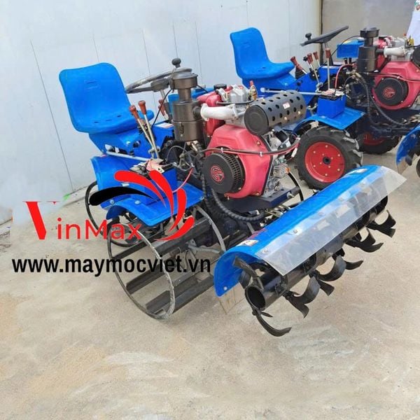 Máy phay, máy bừa ruộng nước chạy dầu Turbo TBX195