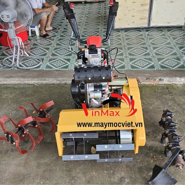 Máy xới đất,lên luống, sạc băm cỏ đa năng Turbo TBD178F