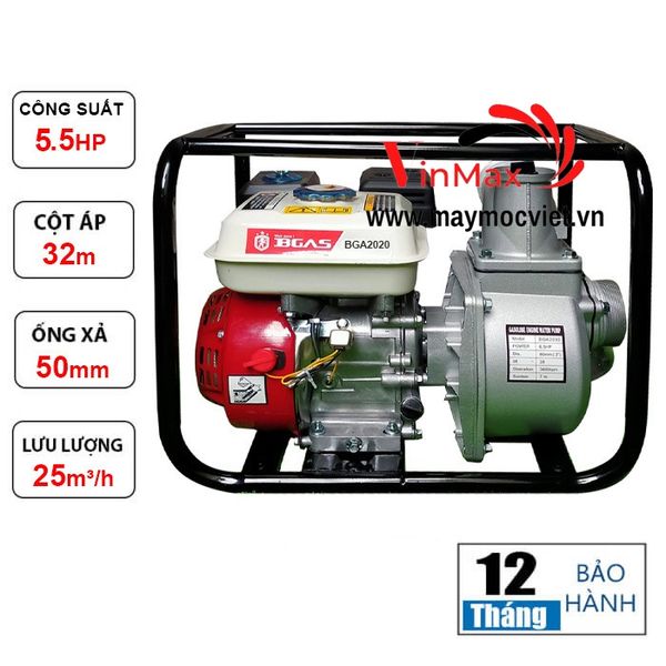 Máy bơm nước chạy xăng BGAS BGA2020
