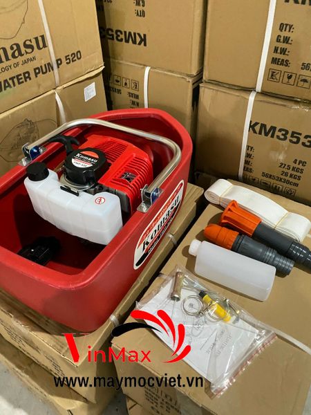 Máy bơm xuồng, máy bơm thả nổi chạy xăng 2 kỳ KOMASU FWP520