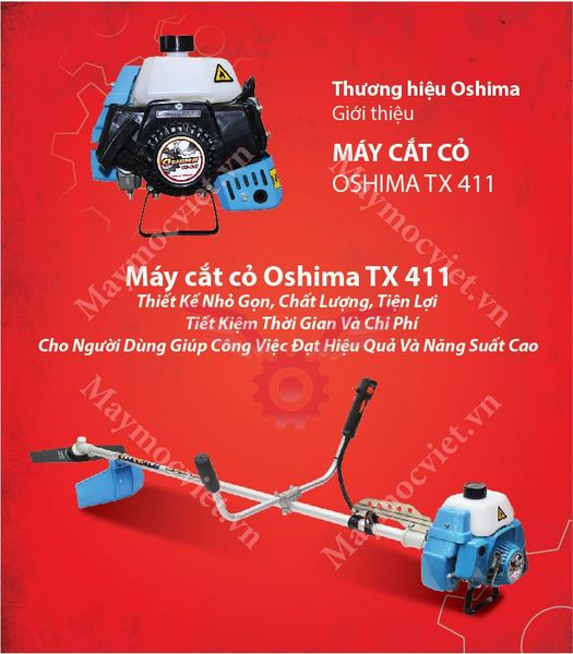 MÁY CẮT CỎ OSHIMA TX 411- made in Thailan