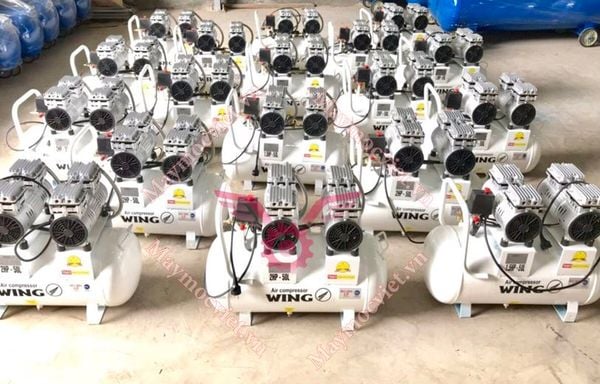 Máy Nén Khí Không Dầu Gỉam Âm Wing TW - OF750 X 2 - 50L