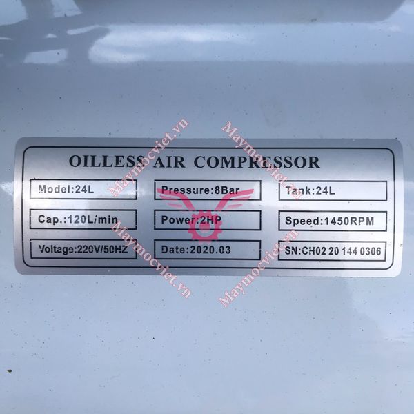 MÁY NÉN KHÍ KHÔNG DẦU OSHIMA 24L