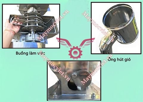 Máy nghiền bột 14 búa NVM14-inox