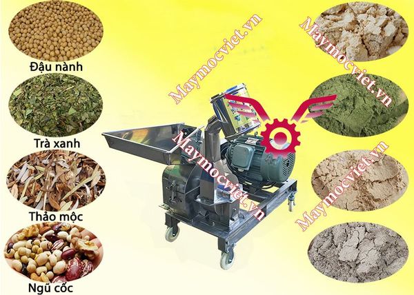 Máy nghiền bột 14 búa NVM14-inox