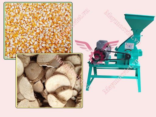 Máy nghiền cám, bột thảo dược 18 búa đập NVM18