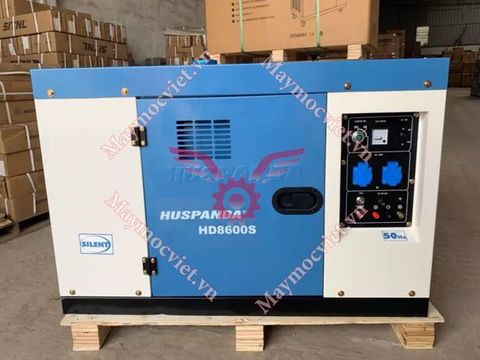 Máy phát điện chạy dầu 7kW Huspanda HD 8600S chống ồn