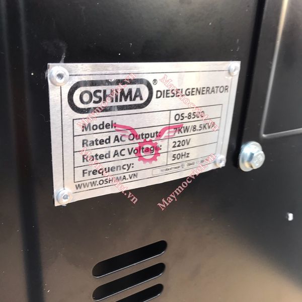 Máy phát điện chạy dầu có vỏ cách âm chống ồn Oshima OS- 8500NEW