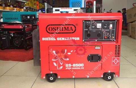 Máy phát điện chạy dầu có vỏ cách âm chống ồn Oshima OS- 8500NEW