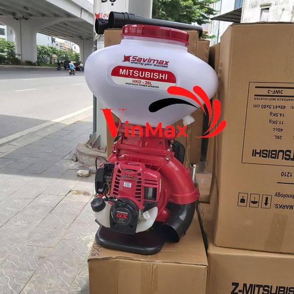 Bình xịt xạ phân MITSUBISHI HKD-26L động cơ 4 thì Honda GX35