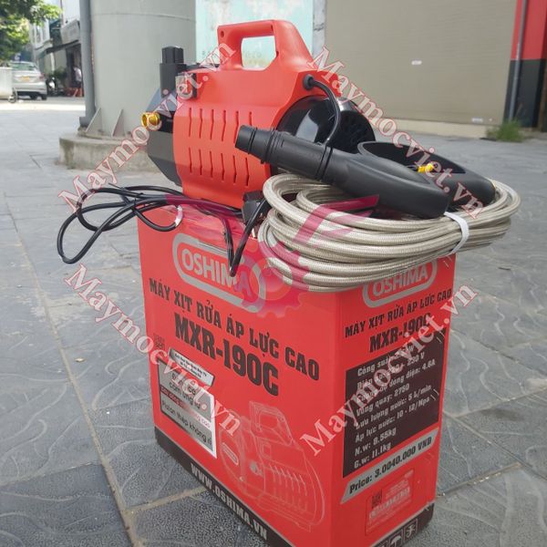 Máy xịt rửa xe Oshima OS-190C ( có chỉnh áp )