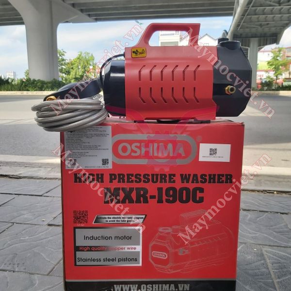 Máy xịt rửa xe Oshima OS-190C ( có chỉnh áp )