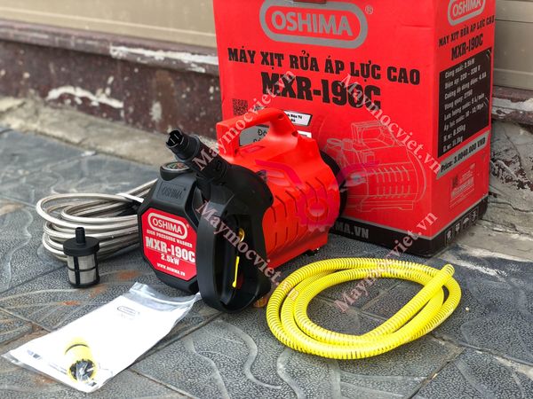 Máy xịt rửa xe Oshima OS-190C ( có chỉnh áp )